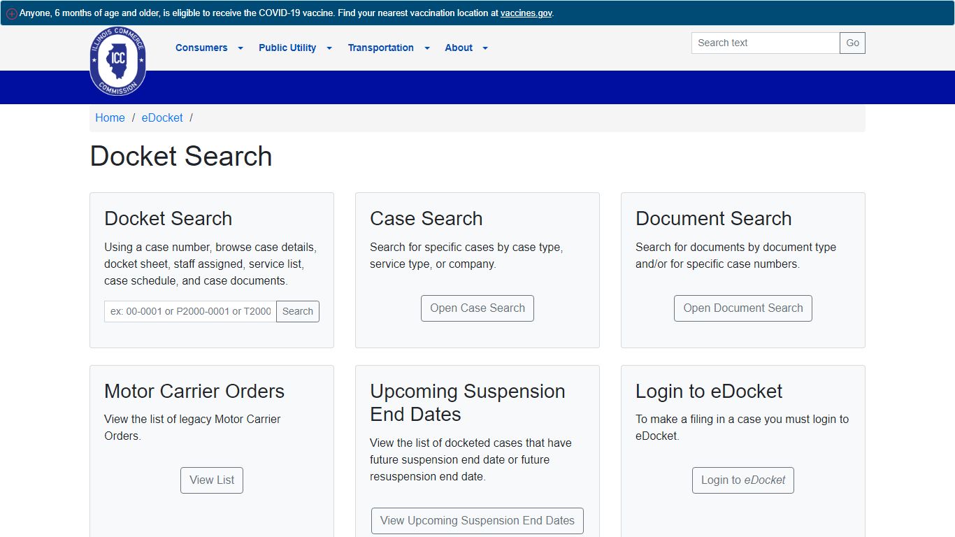 Docket Search - Illinois